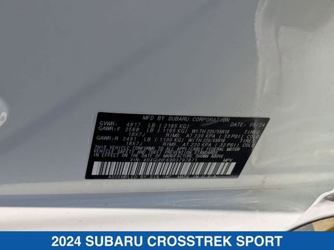 Certified 2024 Subaru Crosstrek 2.5i Sport image 37