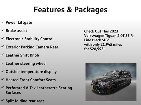 Used 2023 Volkswagen Tiguan SE R-Line AWD/4WD image 17