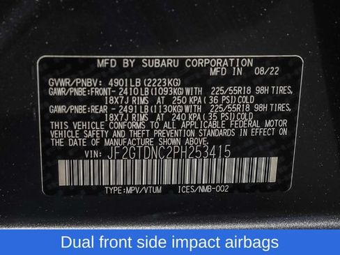 Used 2023 Subaru Crosstrek Hybrid w/ Moonroof Package w/Navigation AWD/4WD image 35
