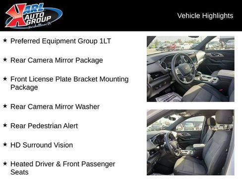 Certified 2023 Chevrolet Traverse LT w/ Rear Camera Mirror Package image 2