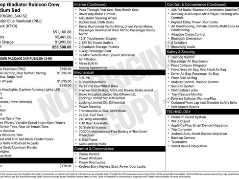New 2025 Jeep Gladiator Rubicon AWD/4WD image 5