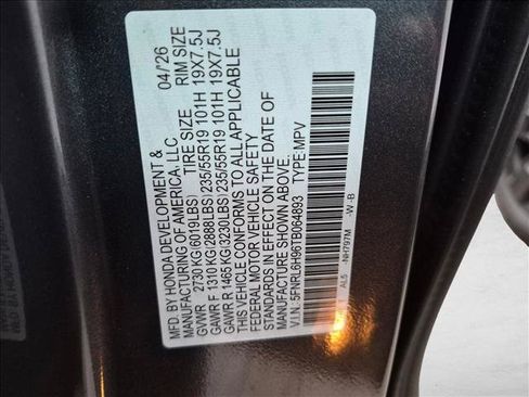 New 2026 Honda Odyssey Elite image 15