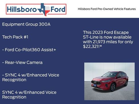 Used 2023 Ford Escape ST-Line w/ Tech Pack #1 FWD image 3