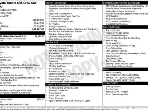 Used 2024 Toyota Tundra SR5 w/ TRD Sport Premium Package image 10