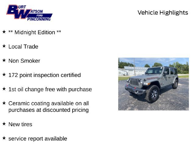 Used 2021 Jeep Wrangler Unlimited Rubicon w/ Uconnect 4C Nav & Sound Group AWD/4WD image 7