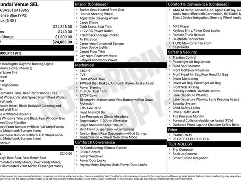 Certified 2026 Hyundai Venue SEL FWD image 3