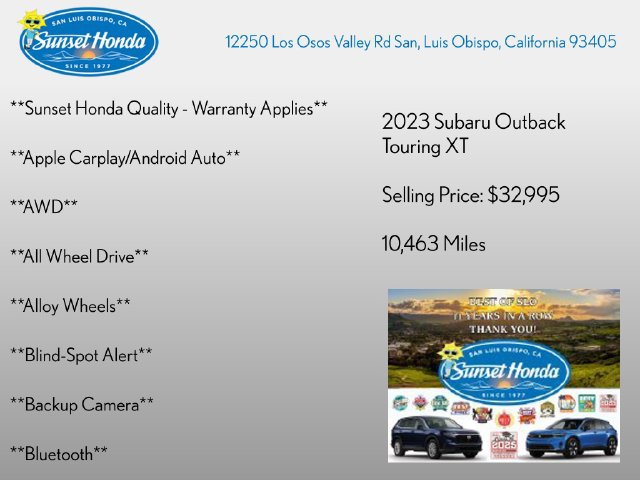 Used 2023 Subaru Outback Touring XT AWD/4WD image 3