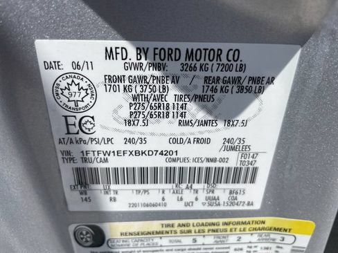 Used 2011 Ford F150 FX4 AWD/4WD image 17