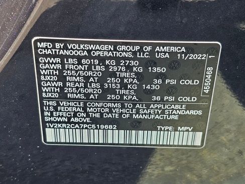 Used 2023 Volkswagen Atlas SE w/ Panoramic Sunroof Package AWD/4WD image 31