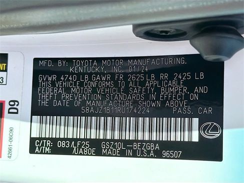 Used 2024 Lexus ES 350 F Sport image 43