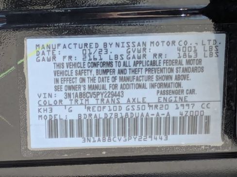 Used 2023 Nissan Sentra SV w/ All-Weather Package FWD image 25