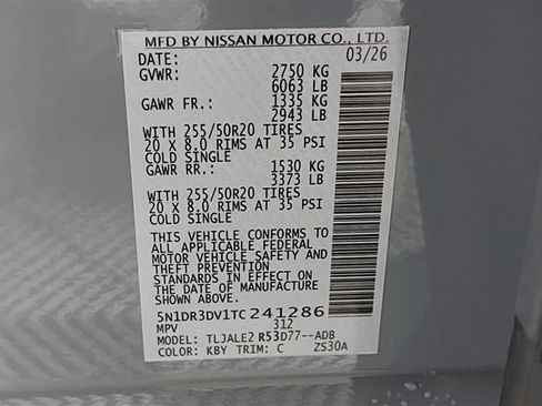 New 2026 Nissan Pathfinder Platinum image 21