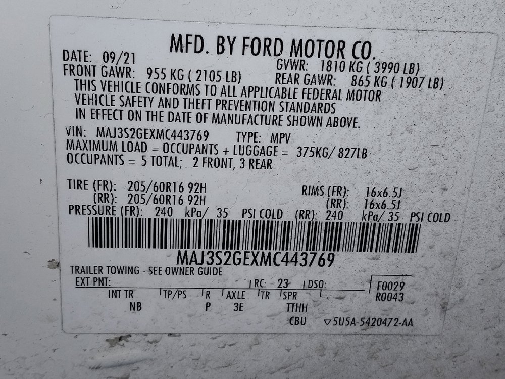 Used 2021 Ford EcoSport SE FWD image 33