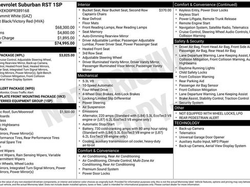 Used 2023 Chevrolet Suburban RST w/ Luxury Package AWD/4WD image 2