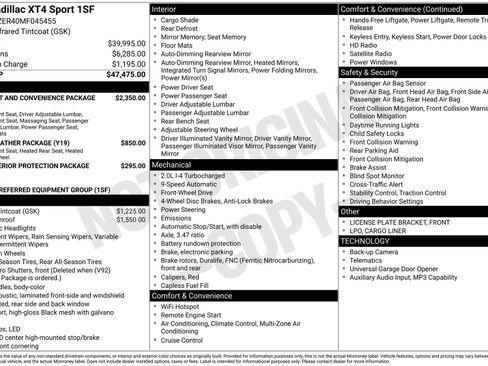 Used 2021 Cadillac XT4 Sport image 30