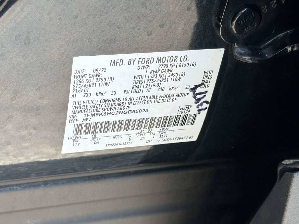 Certified 2022 Ford Explorer Platinum w/ Equipment Group 601A AWD/4WD image 26