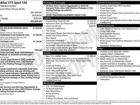 Used 2020 Cadillac CT5 Sport image 6