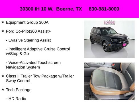 Used 2023 Ford Bronco Sport Outer Banks w/ Tech Package image 10