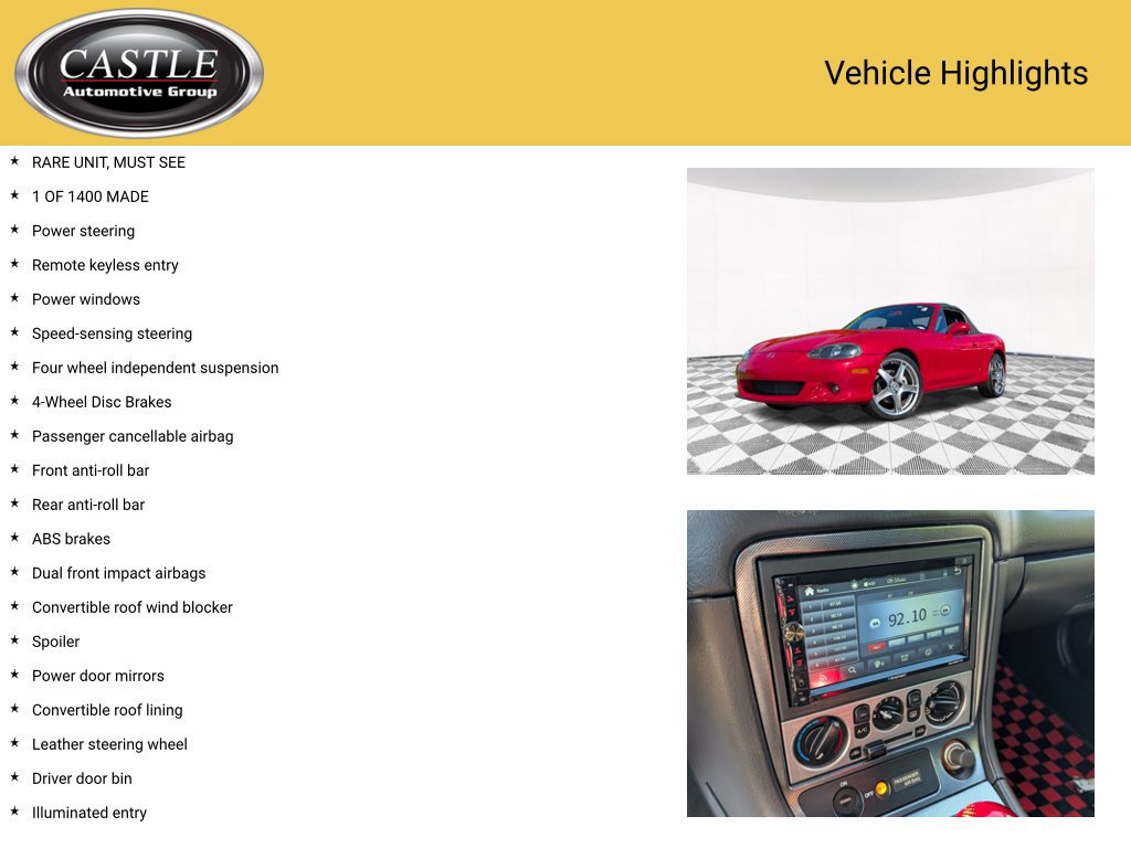 Used 2005 MAZDA MX-5 Miata MAZDASPEED RWD image 4
