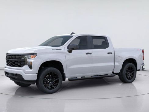 New 2026 Chevrolet Silverado 1500 Custom w/ Turbomax Blackout Package AWD/4WD image 2