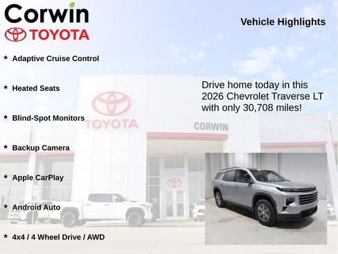 Used 2026 Chevrolet Traverse LT AWD/4WD image 6