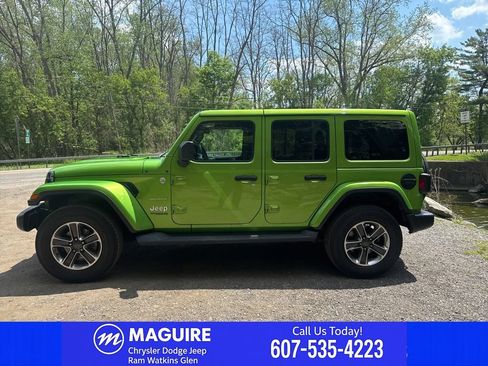 Used 2020 Jeep Wrangler Unlimited Sahara w/ Uconnect 4C Nav & Sound Group AWD/4WD image 5