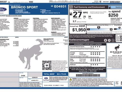 Used 2025 Ford Bronco Sport Big Bend AWD/4WD image 25