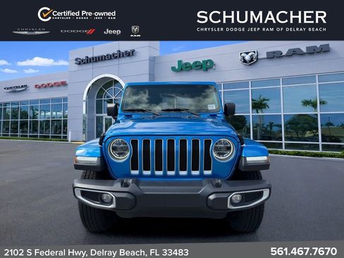 Certified 2022 Jeep Wrangler Unlimited Sahara w/ LED Lighting Group AWD/4WD image 2