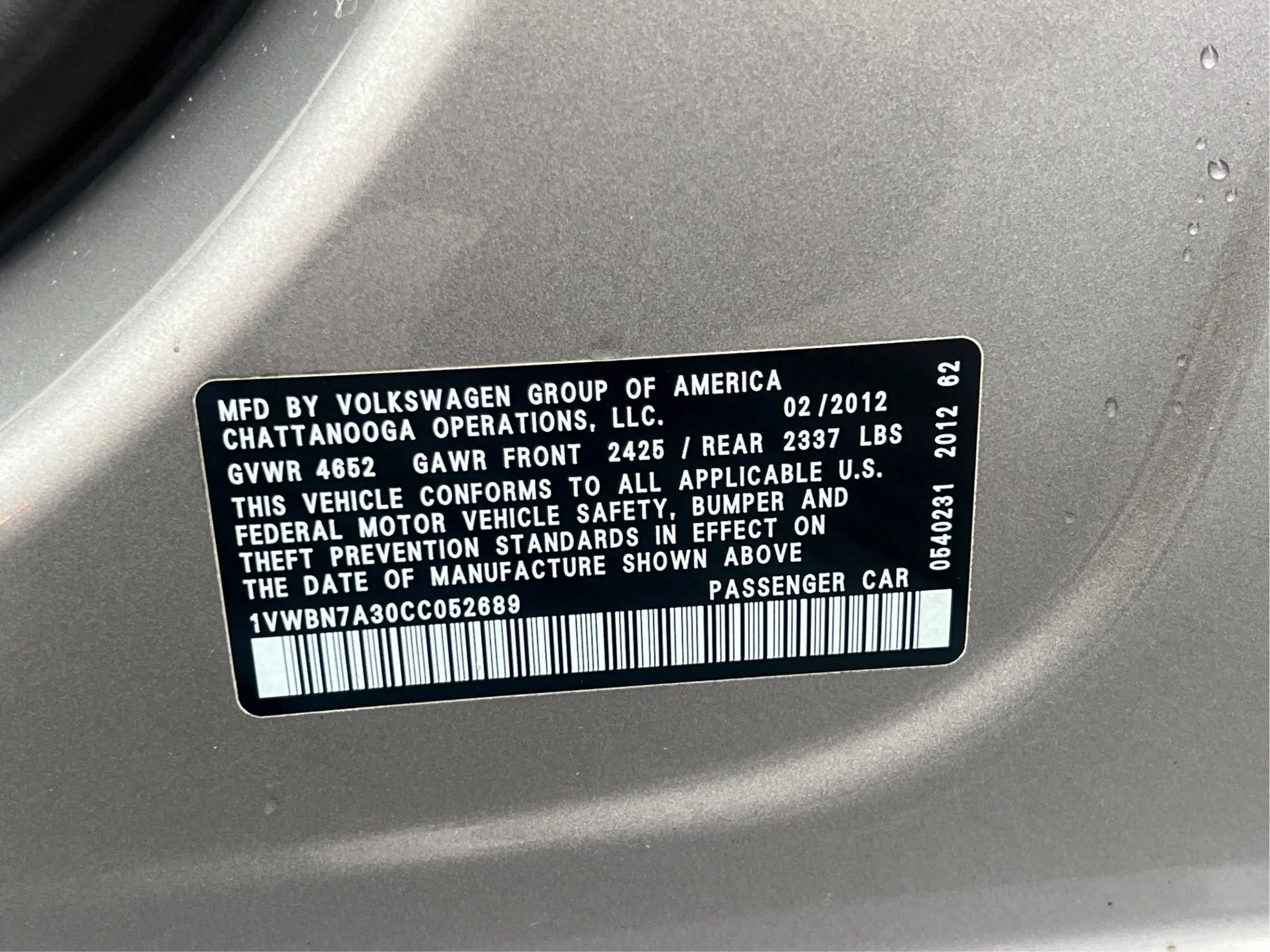 Used 2012 Volkswagen Passat TDI SE FWD image 54