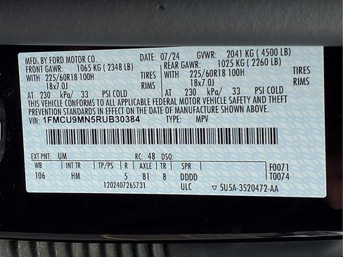 Used 2024 Ford Escape ST-Line w/ Tech Pack #1 AWD/4WD image 23