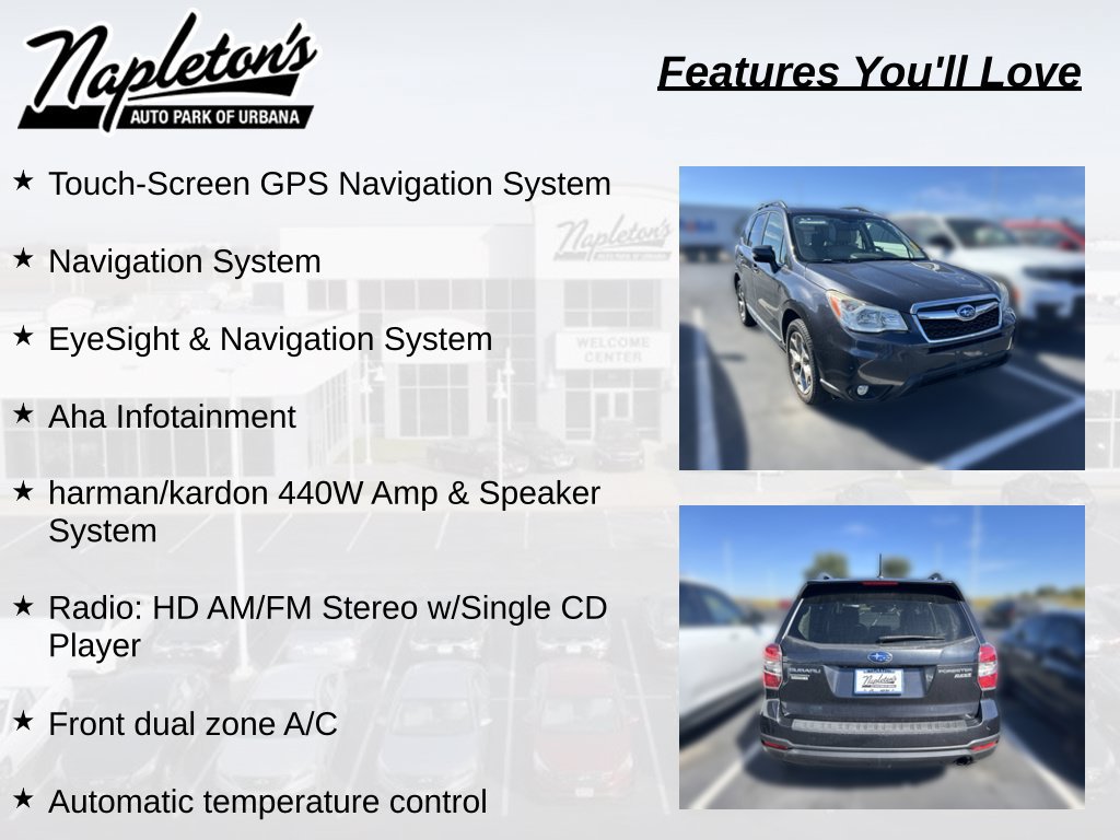Used 2015 Subaru Forester 2.5i Touring w/ Eyesight & Navigation System AWD/4WD image 6
