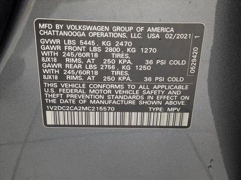 Used 2021 Volkswagen Atlas Cross Sport SE image 24