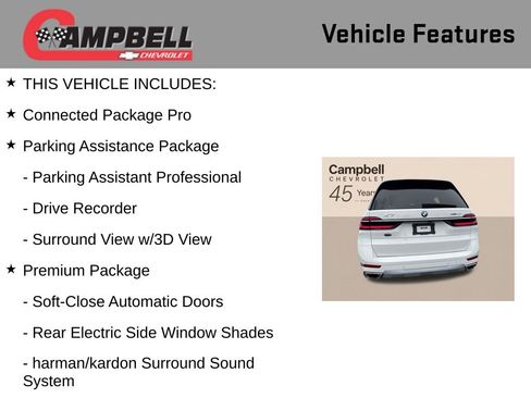 Used 2023 BMW X7 xDrive40i w/ Premium Package AWD/4WD image 5