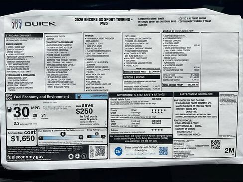New 2026 Buick Encore GX Sport Touring w/ Advanced Technology Package FWD image 21