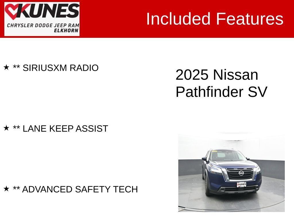 Used 2025 Nissan Pathfinder SV FWD image 3