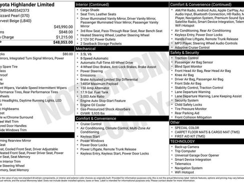 Used 2021 Toyota Highlander Limited image 29