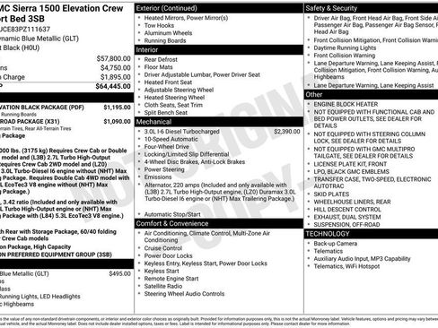 Certified 2023 GMC Sierra 1500 Elevation w/ LPO, Elevation Black Package AWD/4WD image 44