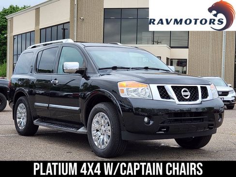 Used 2015 Nissan Armada Platinum w/ 2nd Row Captain Seat Package AWD/4WD image 1