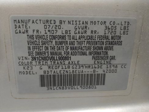 Used 2020 Nissan Versa S image 33