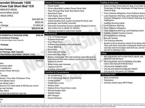 Used 2023 Chevrolet Silverado 1500 Custom w/ LPO, Dark Essentials Package image 28