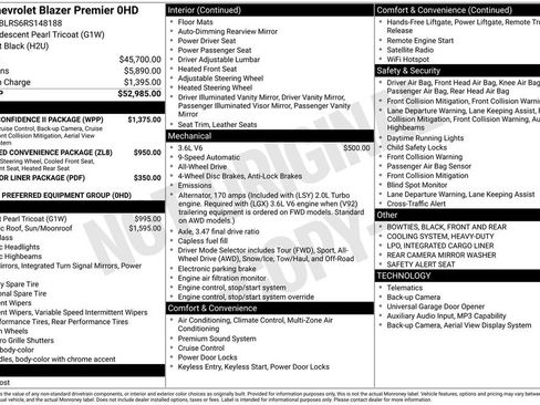 Used 2024 Chevrolet Blazer Premier w/ Driver Confidence II Package image 5