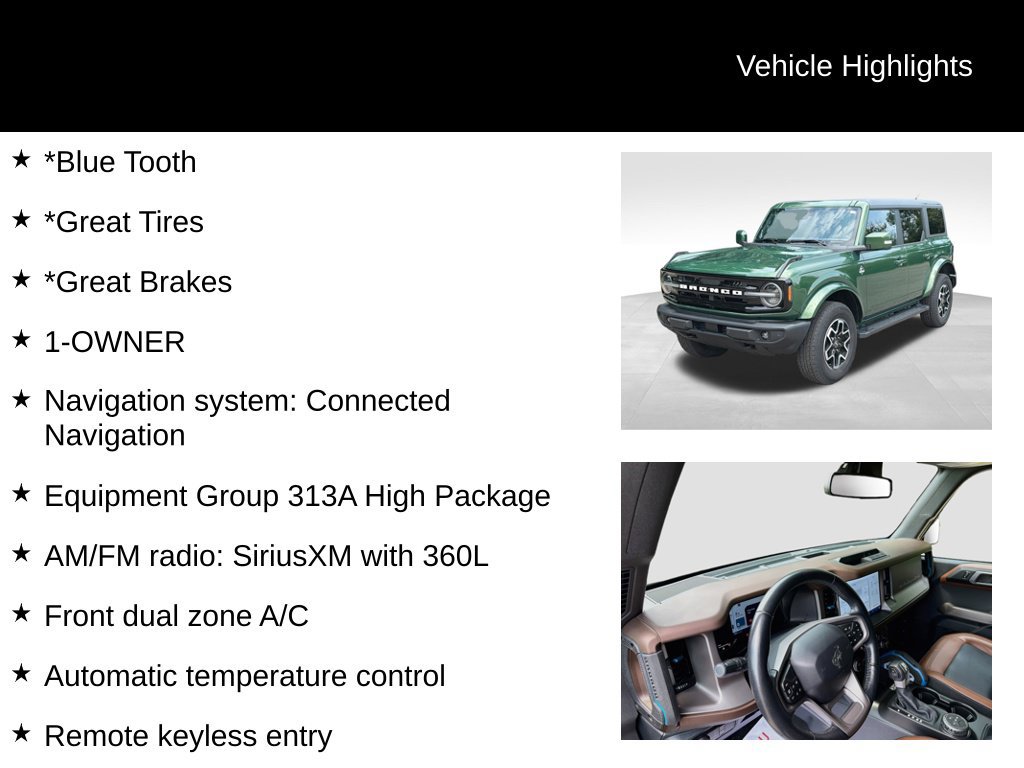 Used 2023 Ford Bronco Outer Banks AWD/4WD image 38