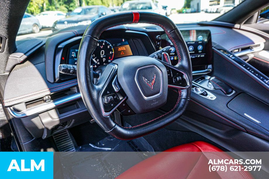 Used 2021 Chevrolet Corvette Stingray Coupe w/ Engine Appearance Package RWD image 30