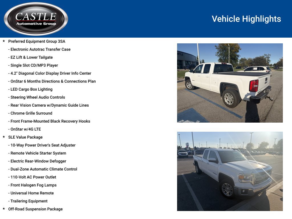 Used 2015 GMC Sierra 1500 SLE w/ SLE Value Package AWD/4WD image 6