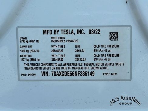 Used 2022 Tesla Model X AWD/4WD image 40