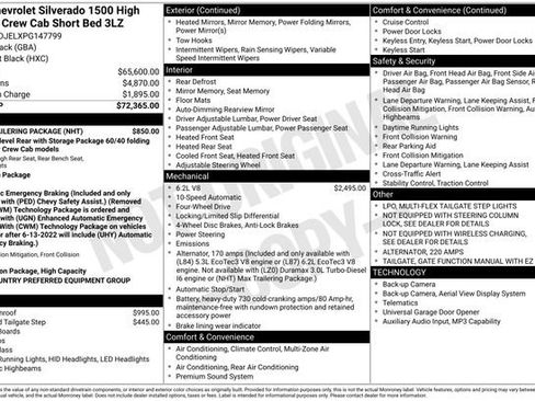 Used 2023 Chevrolet Silverado 1500 High Country w/ Max Trailering Package image 44