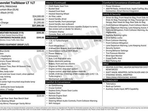 Certified 2024 Chevrolet TrailBlazer LT w/ LT Cold Weather Package FWD image 33