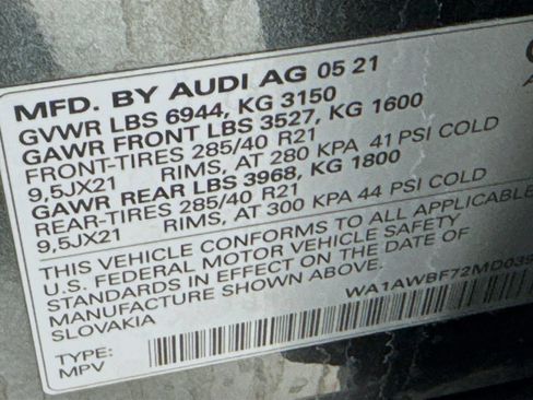Used 2021 Audi SQ7 Premium Plus w/ Executive Package AWD/4WD image 45