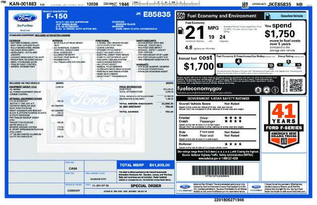 Used 2018 Ford F150 XL w/ Equipment Group 101A Mid AWD/4WD image 33