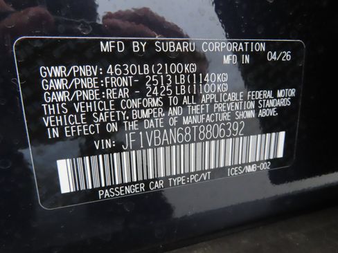 New 2026 Subaru WRX Limited AWD/4WD image 28